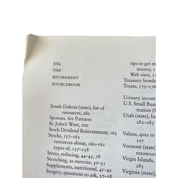 The Retirement Sourcebook By Mary Helen Smith & Shuford Smith Paperback - Picture 6 of 11